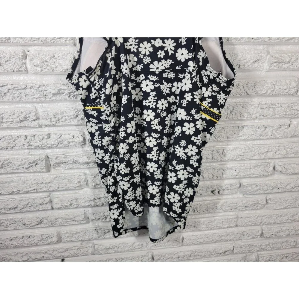 Motherhood Maternity Womens Swim Top Extra Large XL Spaghetti Black FLO226E